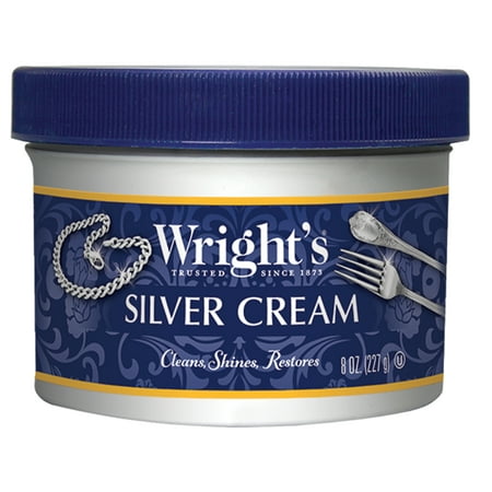 Wright's Silver and Metal Polish Cleaner - Removes Tarnish from Silver, 8 oz, Unscented
