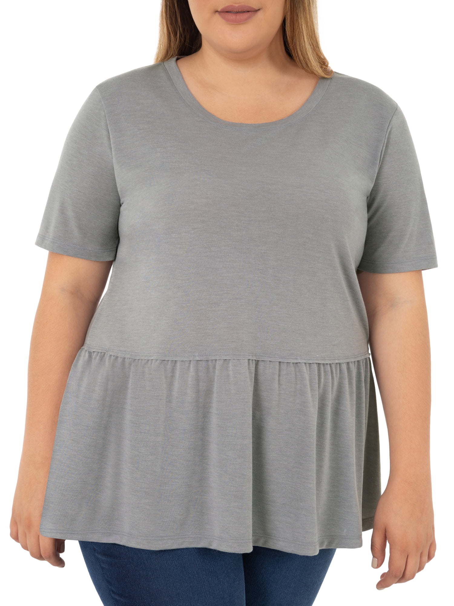 time and tru peplum top