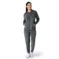 thumbnail image 1 of Wright's Women's Plush Velour Hoodie & Jogger Tracksuit Set, S-4X, 1 of 6