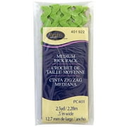 Wrights 1/2" Leaf Green Medium Rick Rack, 2.5 yd Sewing Trim