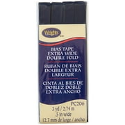 Wrights 1/2 Navy Extra Wide Double Fold Bias Tape, 3 yd