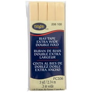 Wrights 1/2" Sunlight Extra Wide Double Fold Bias Tape, 3 yd