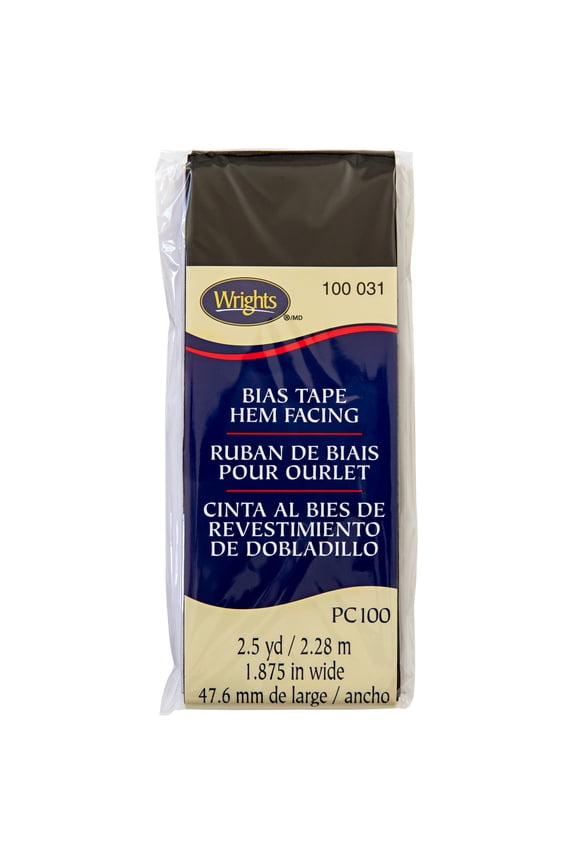 1 7/8" Black Hem Facing, 2.5 yd