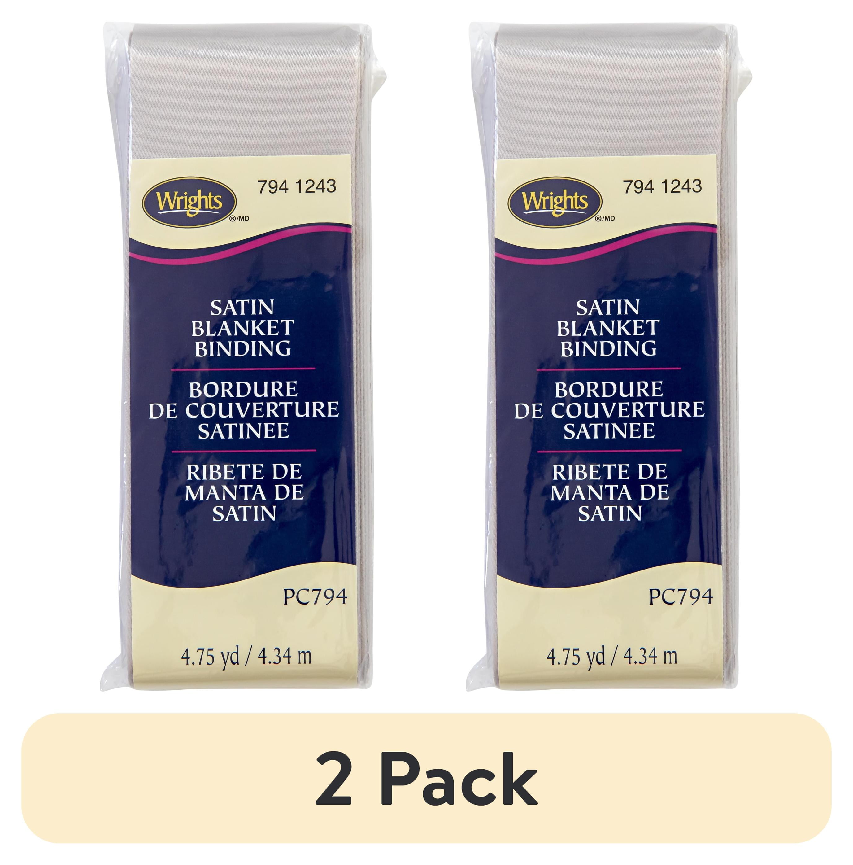 Wrights Yale Blue 2 Non Bias Satin Blanket Binding 4.75 Yards Sewing Trim Walmart