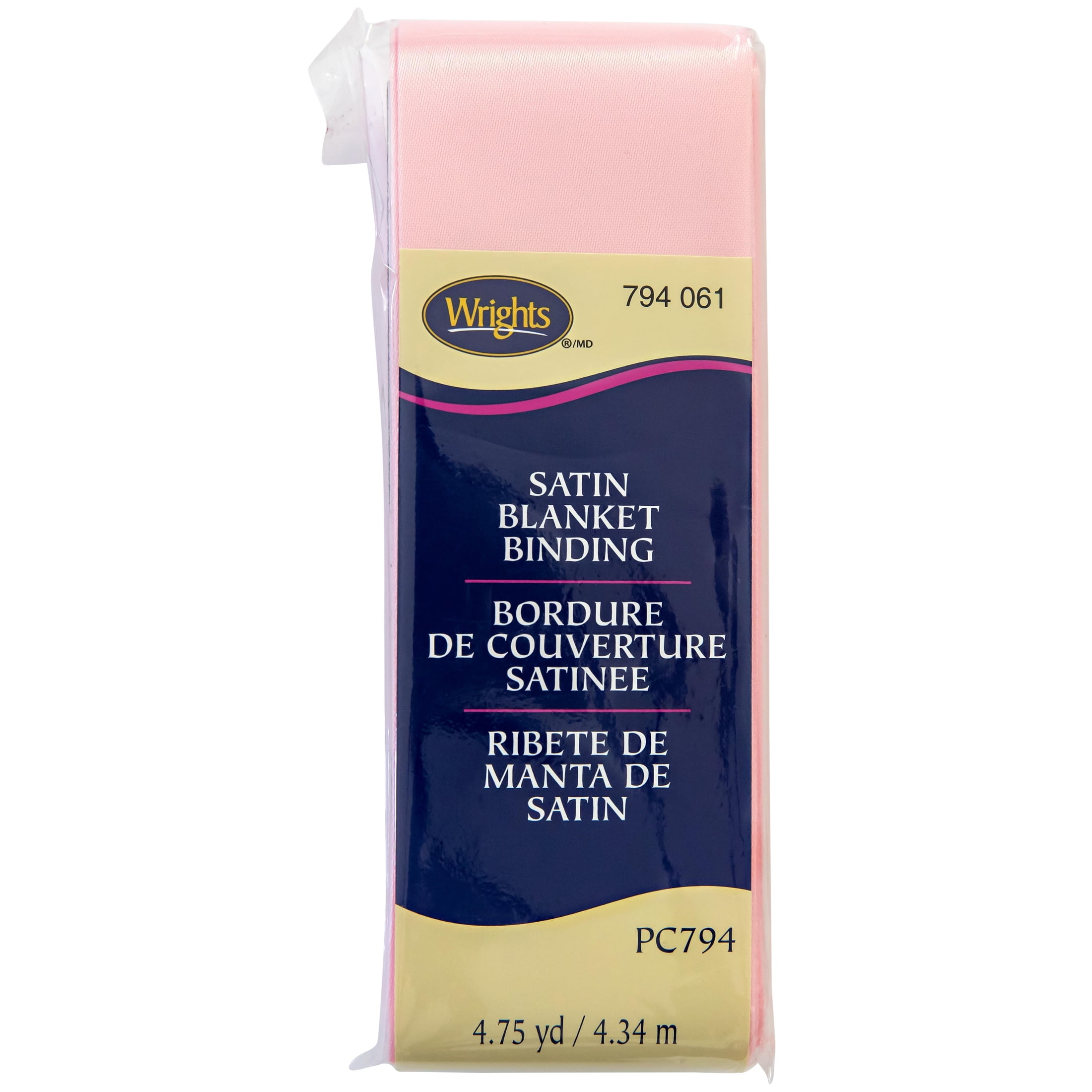 Wrights 2" Pink Blanket Binding, 4.75 yd