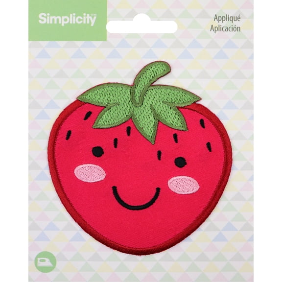 Wrights Baby Iron-On Applique-Strawberry