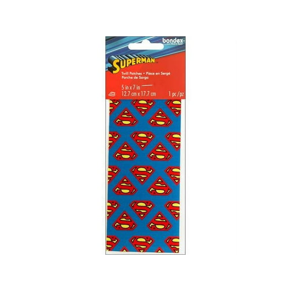 Wrights Bondex Iron On Twill Patch Superman Logo