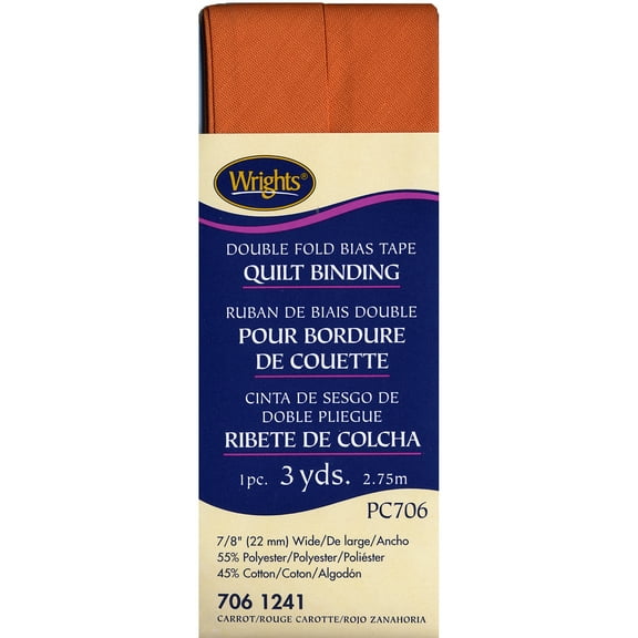 Wrights Carrot Quilting Binding, 1 Each