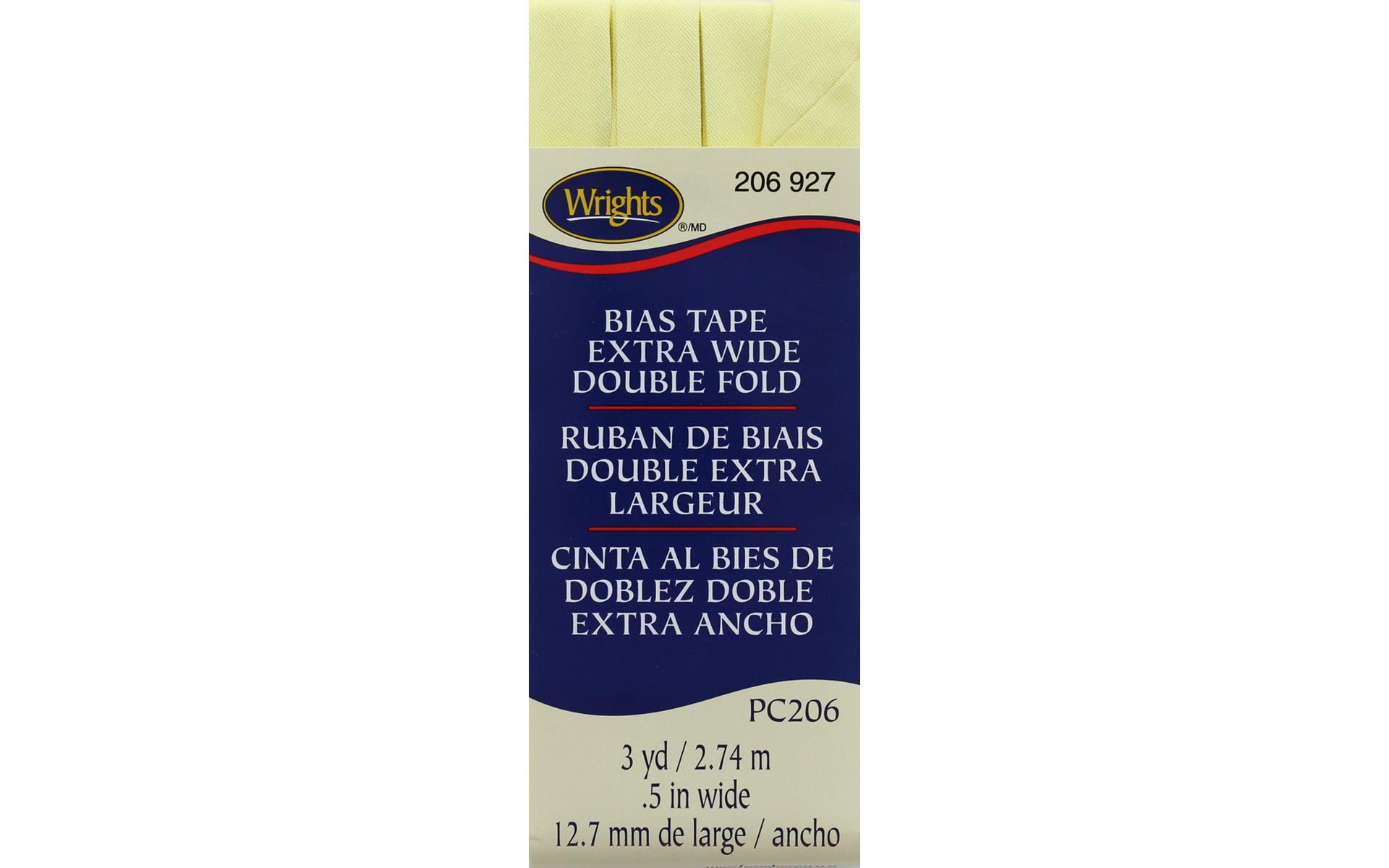 Wrights Extra Wide Dbl Fold Bias 3yd Baby Maize