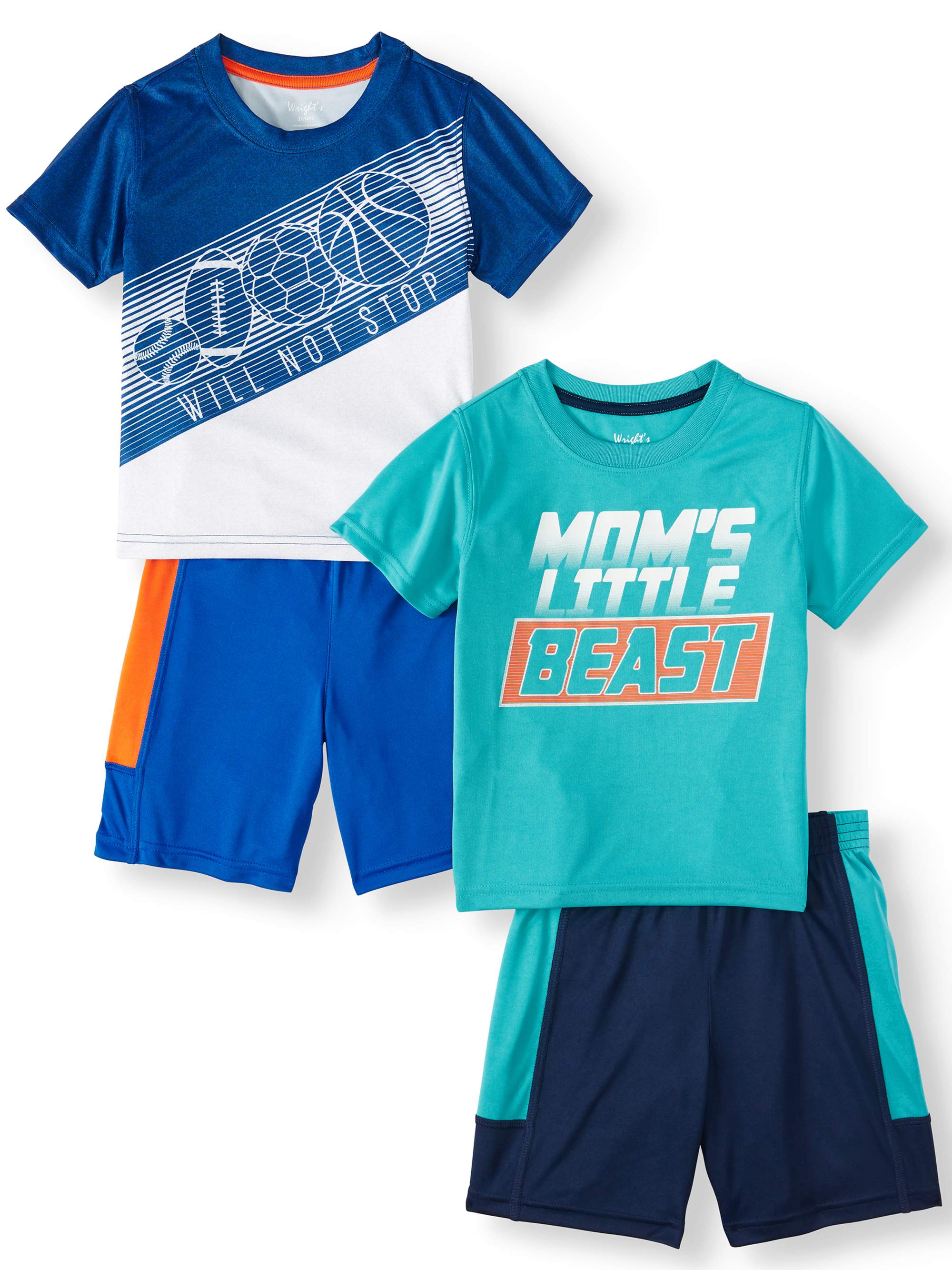 Wrights Mix & Match Outfits, 4pc Active Set (Toddler Boys) - Walmart.com