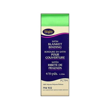 Wrights Polyester Leaf Green Blanket Binding, 4.75 Yd.