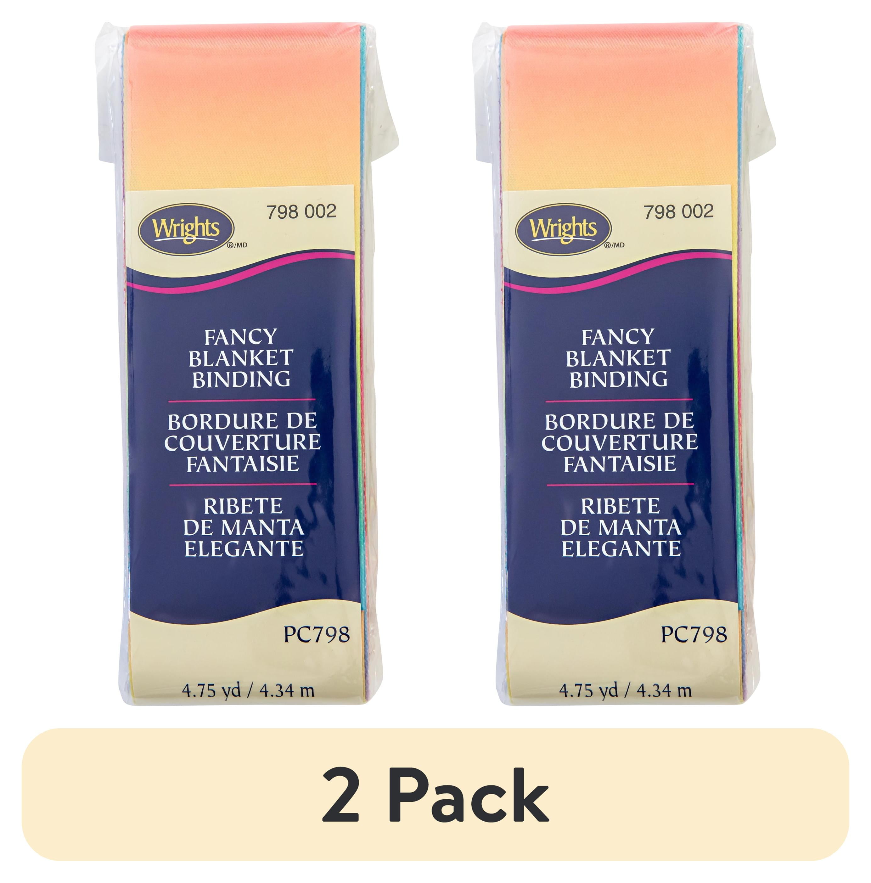 Wrights Single Fold Satin Blanket Binding – 1-7/8” Wide X 4-3/4 Yards, Plum, 100% Polyester