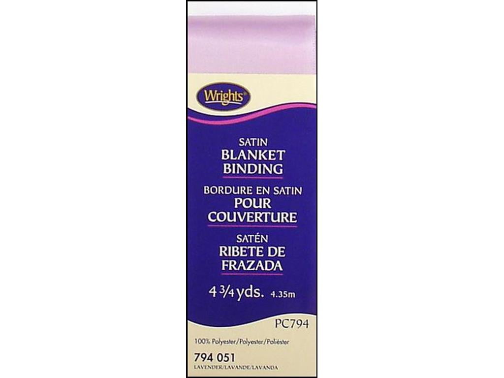 Blanket Binding Satin Lavender 4 3/4 yds. x 2 100% Polyester Satin Blanket Binding
