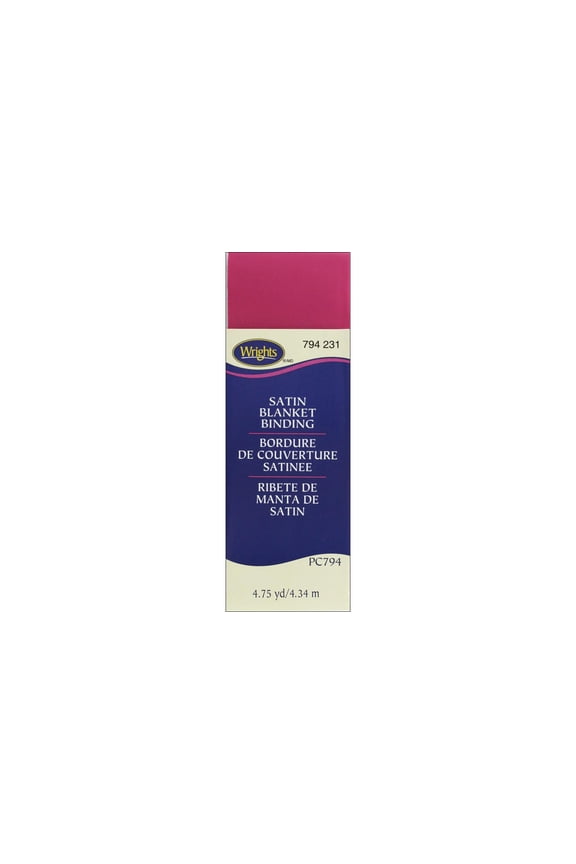 Satin Blanket Binding 4.75yd Hot Magenta