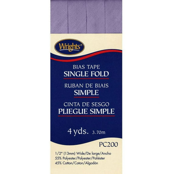 Bias Tape, Single Fold, Wrights #W200-