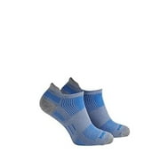 Wrightsock Unisex ECO Run Tab Socks Grey/Blue - 893.1701  GREY/BLUE