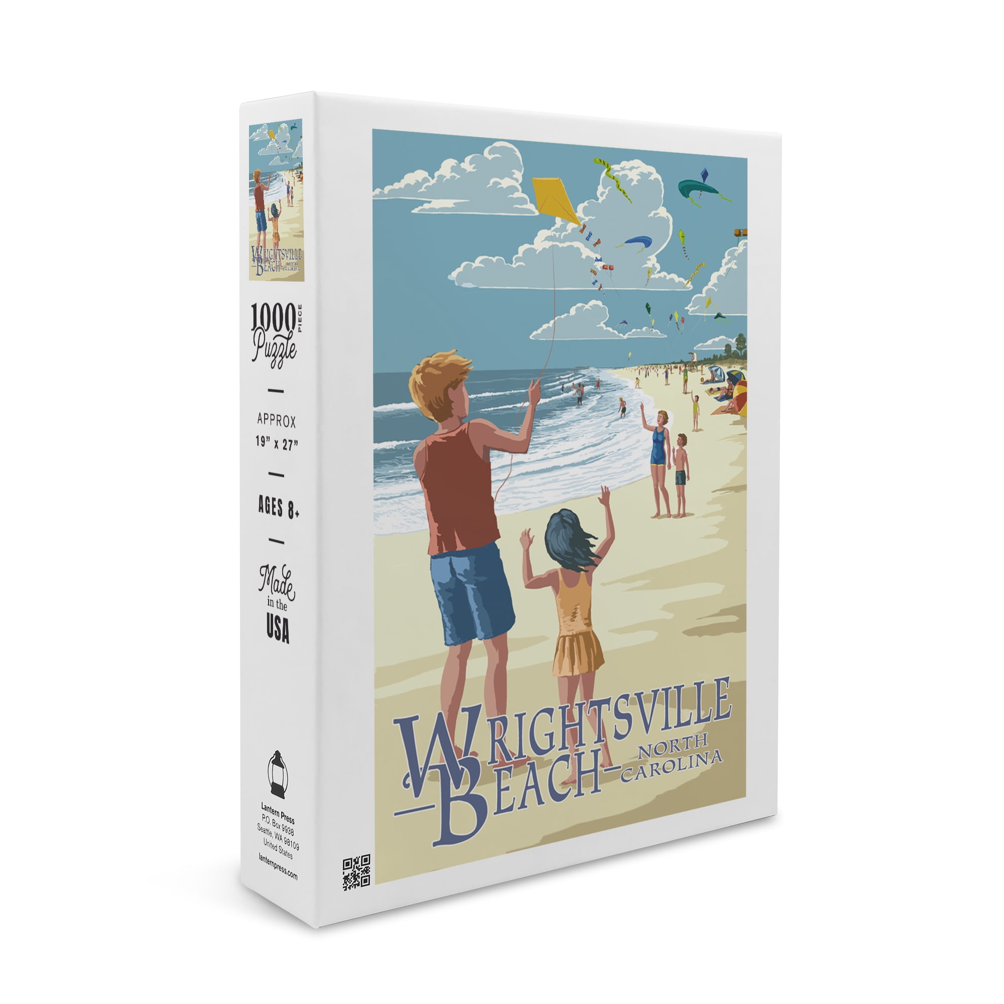 Wrightsville Beach, North Carolina, Kite Flyers (1000 Piece Puzzle