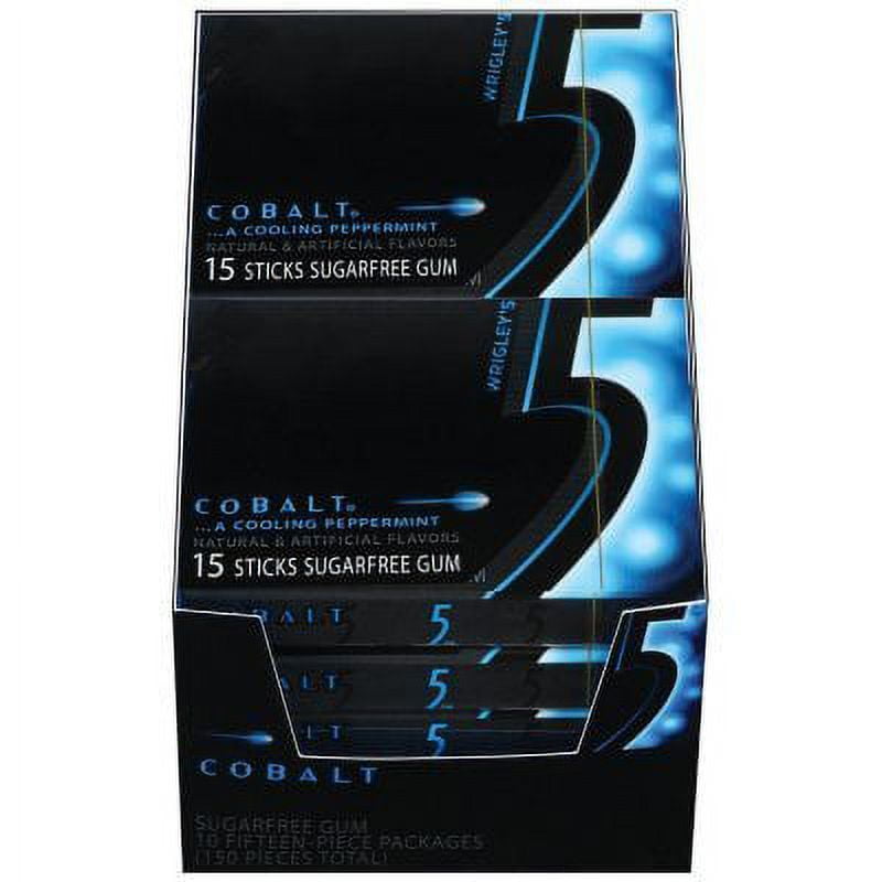 Wrigley Cobalt Five Gum -- 120 per case.