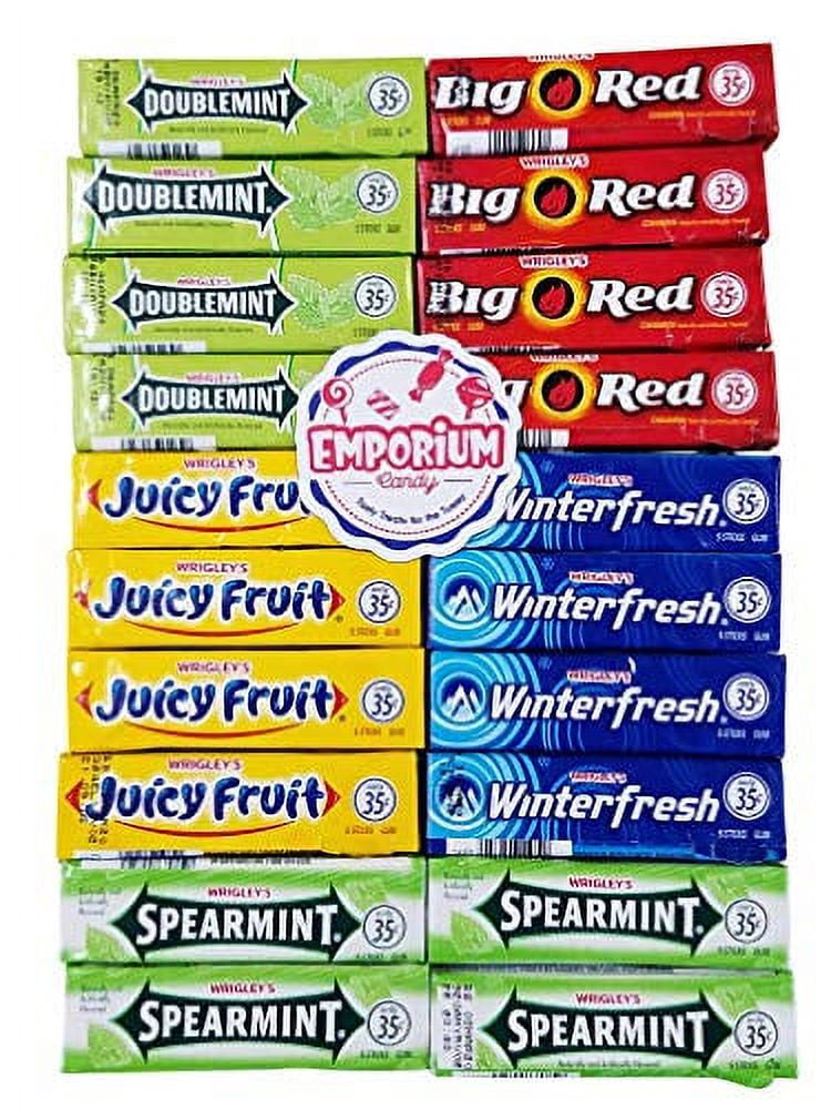 Wrigley Doublemint, Spearmint, Juicy Fruit, Big Red, Winterfresh