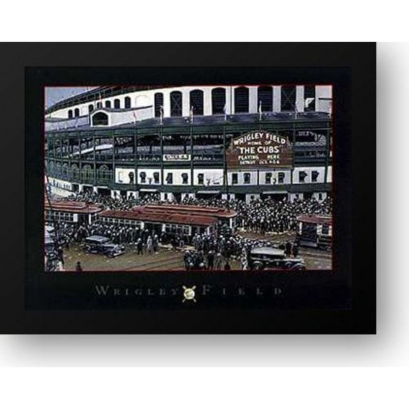 Wrigley Field 11x9 Framed Art Print by Vlasak, Darryl