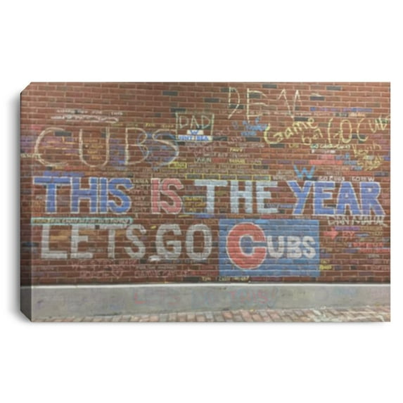Wrigley Field 2016 Champions Chalk Canvas