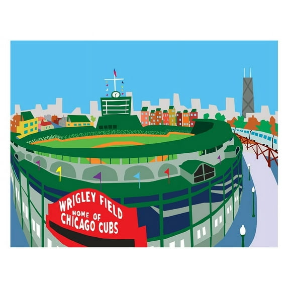 Wrigley Field Art Print 11x14 (Other)