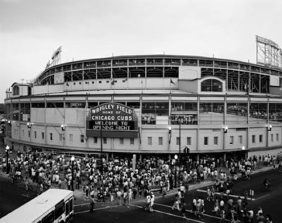 Wrigley Field Chicago Cook County Illinois Canvas Art - Panoramic Images (16 x 12)