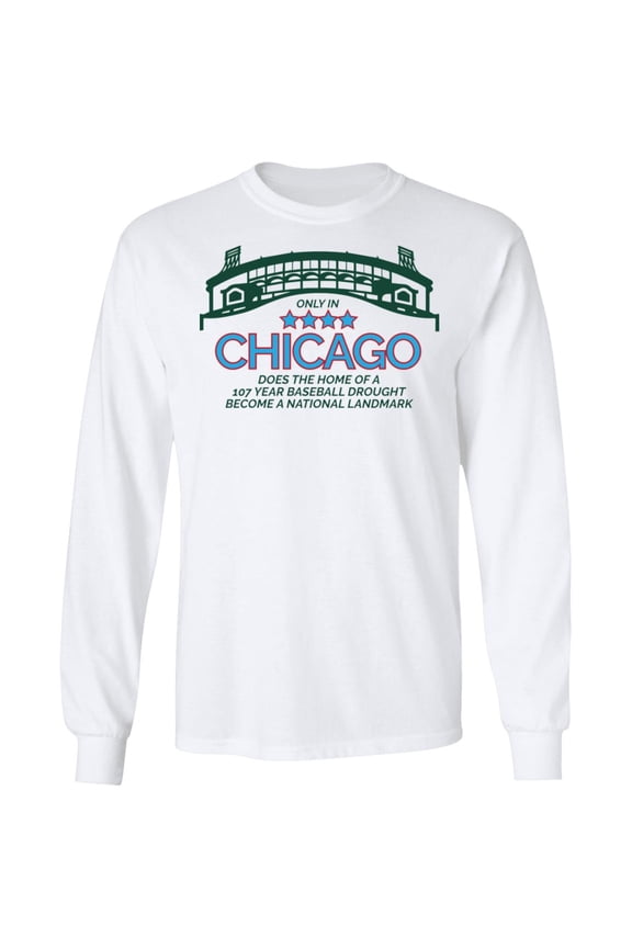 Wrigley Field Landmark Long Sleeve T-Shirt