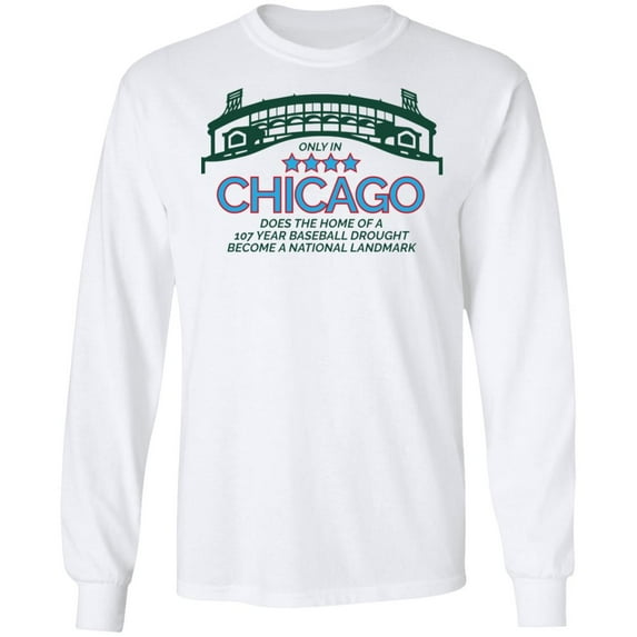 Wrigley Field Landmark Long Sleeve T-Shirt