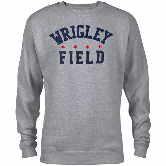 Wrigley Field 'Old School' Crewneck Flock Sweatshirt