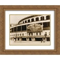 thumbnail image 1 of Wrigley Field - Outside/Sephia 2x Matted 24x20 Gold Ornate Framed Art Print, 1 of 2