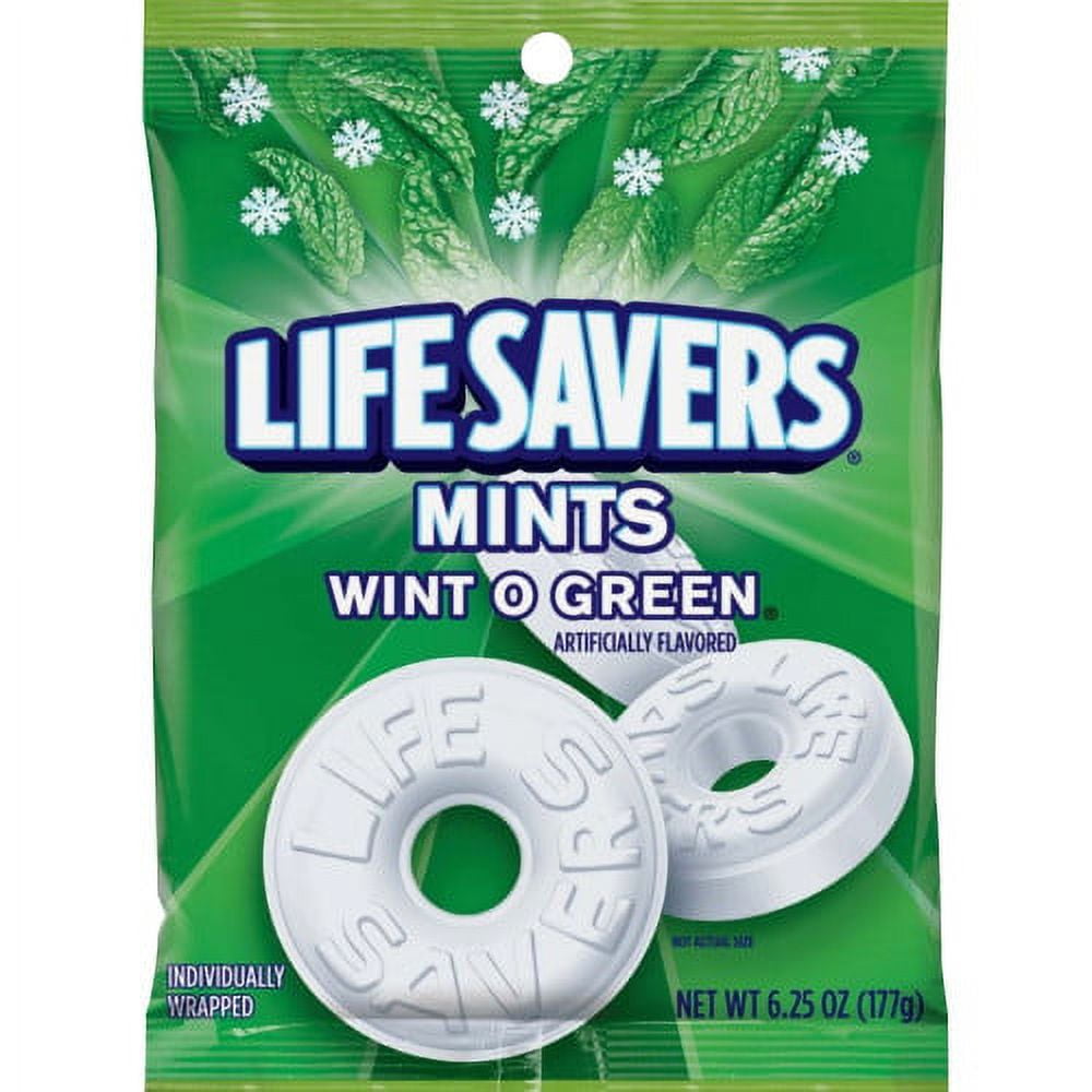 Wrigley Life Savers Mints Wint O Green Hard Candies, Each