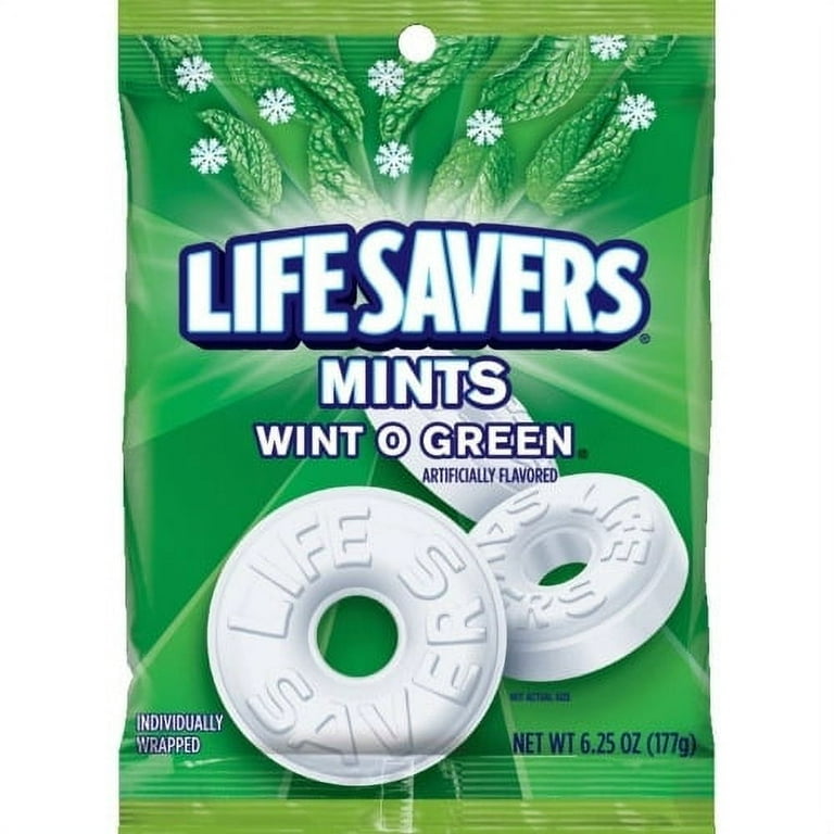 Wrigley Life Savers Peppermint Hard Candies - Peppermint - Individually Wrapped - 6.25 oz - 1 / Bag Wrigley Life Savers Peppermint Hard Candies - Peppermint - Individually Wrapped - 6.25 oz - 1 / Bag