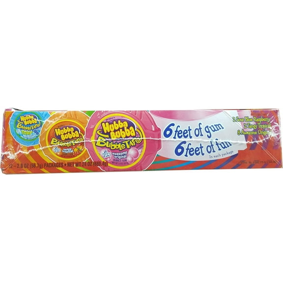 Wrigley,S Bubble Tape Assorted Gum, 680.4 Gram
