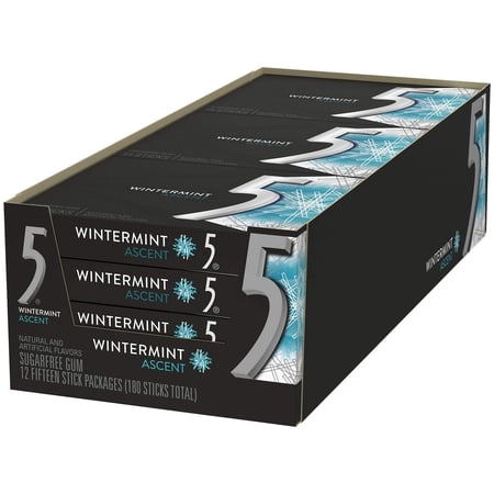 Wrigley's 5 Gum Wintermint Ascent, 10 Pack