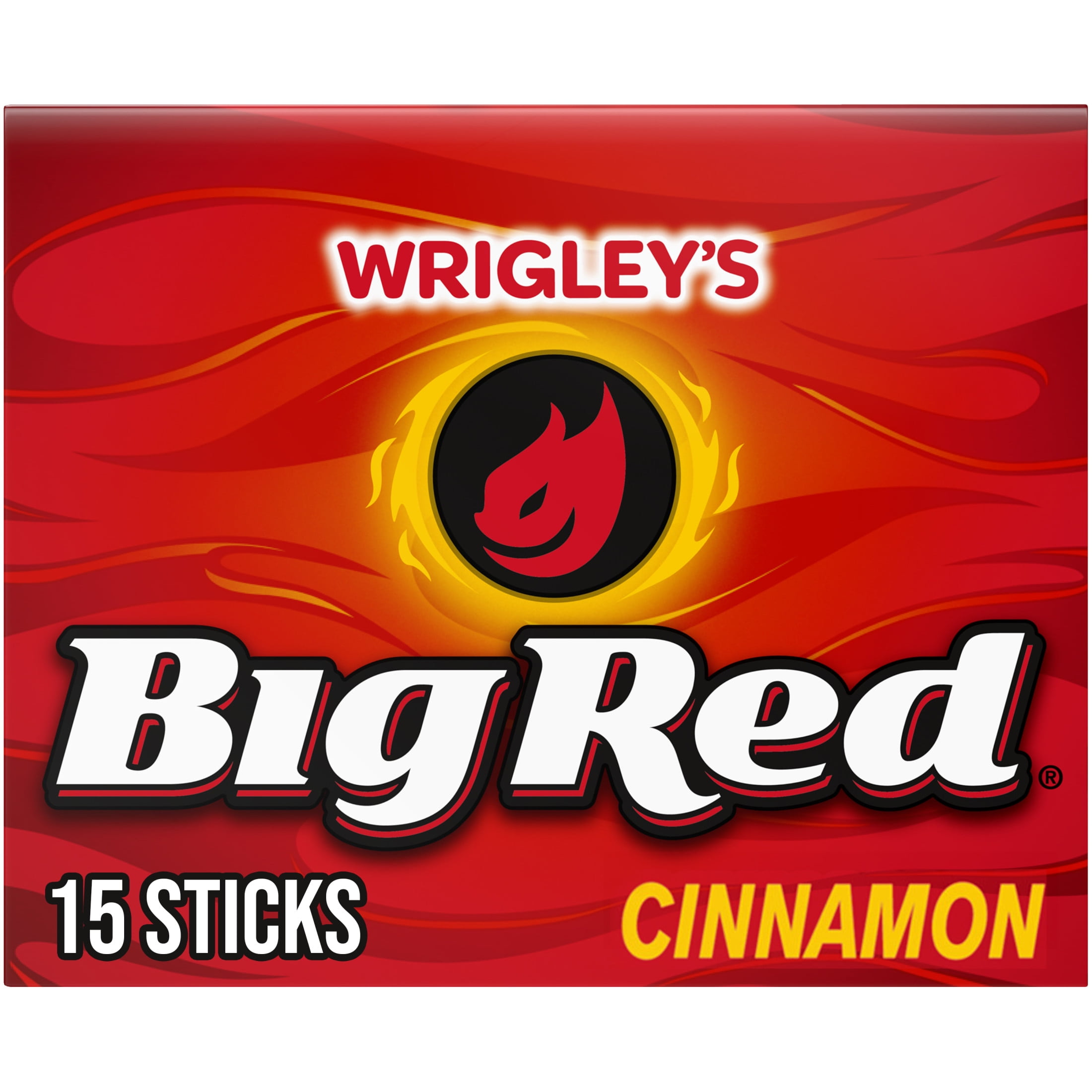 Wrigley's Big Red Cinnamon Chewing Gum, Single Pack - 15 Stick