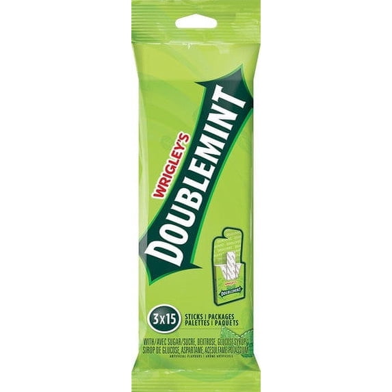 Wrigley's Doublemint - (3pk) 15 sticks per pack {Imported from Canada}