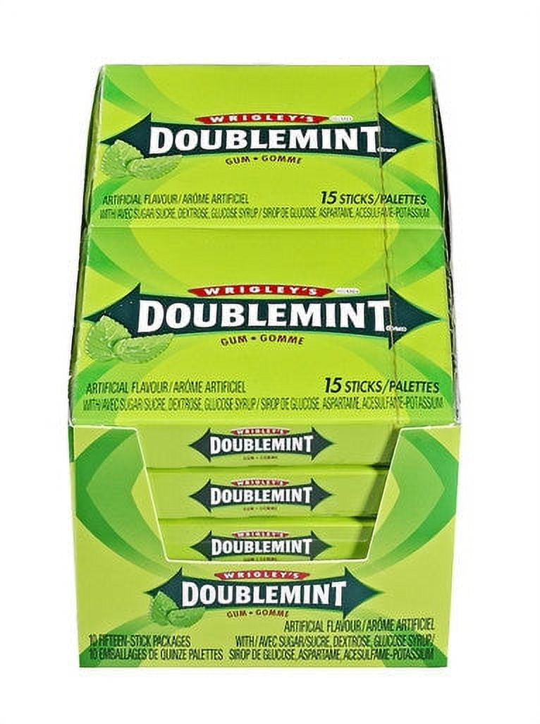 Wrigley's Doublemint Gum, 10ct/15 Sticks per pack