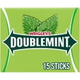thumbnail image 1 of Wrigley's Doublemint Mint Gum Chewing Gum - 15 Pieces Pack, 1 of 10