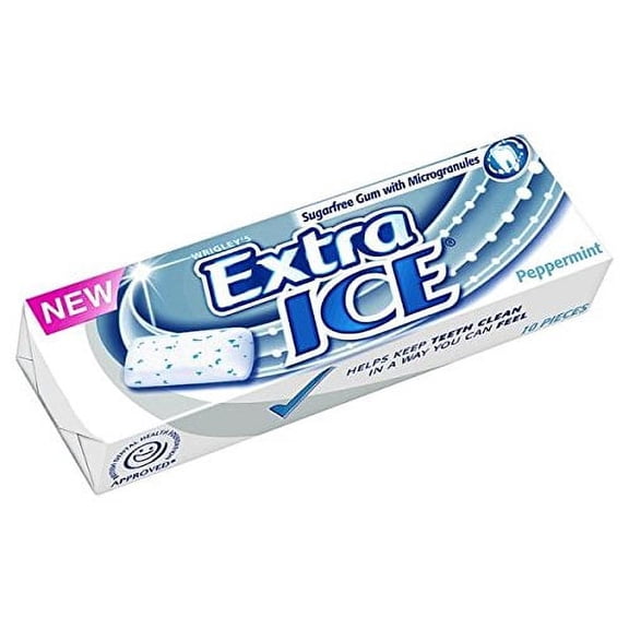 Wrigley's Extra Ice Peppermint Sugarfree Gum with Microgranules (30 Packs)