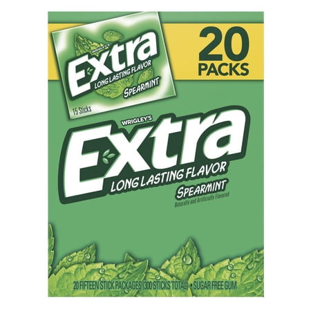 Wrigley's Extra Spearmint Gum, 20 pk./15 ct.