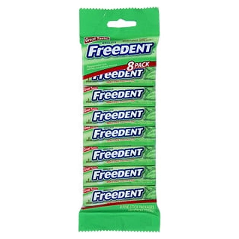 Wrigley's Freedent Peppermint Flavor Gum, 5 Pieces, 8 Count