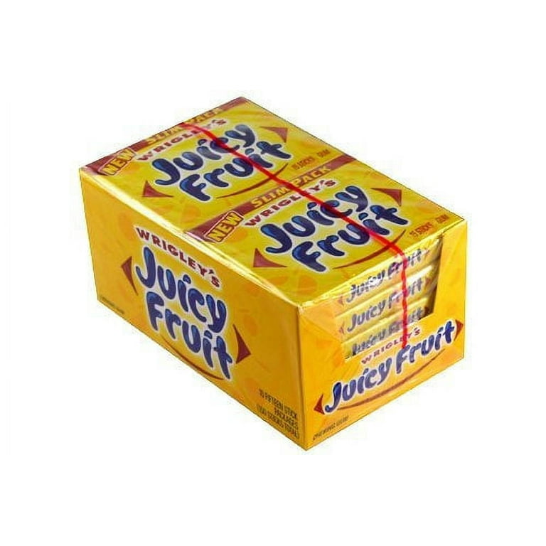 Wrigley's Original Juicy Fruit Chewing Gum, 10 Packs with 15