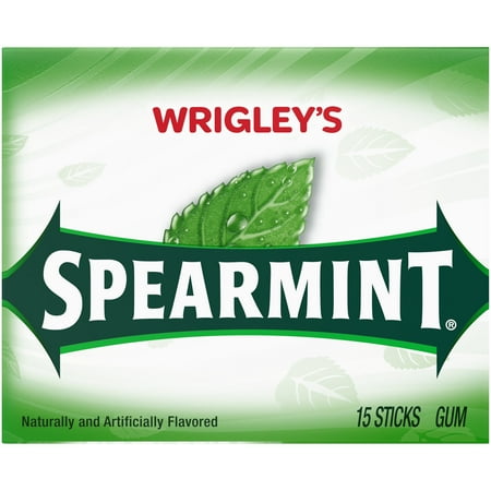 Wrigley's Spearmint Chewing Gum, Single Pack - 15 Pieces