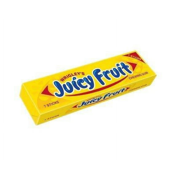 Wrigleys Juicy Fruit Chewing Gum 7 Sticks 18G - 7 PACK - British Variety and Ingredients