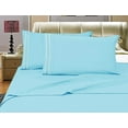 thumbnail image 1 of 1500 Series 4-Piece Bed Sheet Sets, Deep Pockets - Wrinkle Free & Fade Resistant King, Aqua Blue, 1 of 5