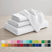 Elegant Comfort 4-Piece Microfiber Bed Sheet Set, Soft & Breathable, Wrinkle & Fade Resistant, Deep Pocket, King, Proper Title Case