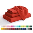 thumbnail image 1 of Elegant Comfort Queen 4-Piece Bed Sheet Set, Deep Pocket Cooling Microfiber Sheets, Rust, 1 of 7