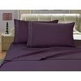 thumbnail image 1 of 1500 Series 4-Piece Bed Sheet Sets, Deep Pockets - Wrinkle Free & Fade Resistant Twin/Twin XL, Purple, 1 of 5