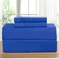 thumbnail image 1 of Elegant Comfort 4-Piece Microfiber Sheet Set, Ultra Soft, Deep Pocket, Breathable, Wrinkle Resistant Bedding, Twin, Regal Sapphire, 1 of 5